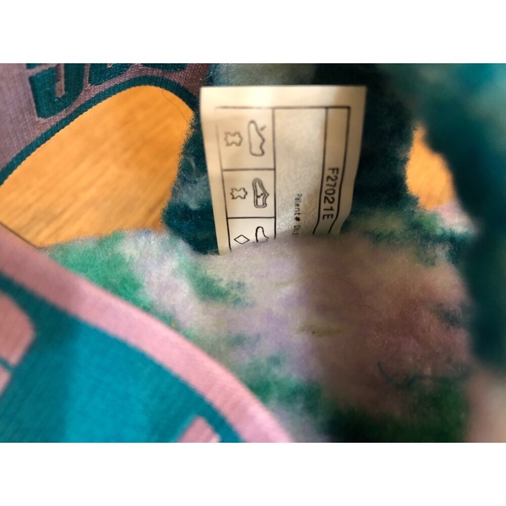 UGG Oh Yeah Marble Sheepskin Blue Green Slides - Side 8 - Picture 6 of 7